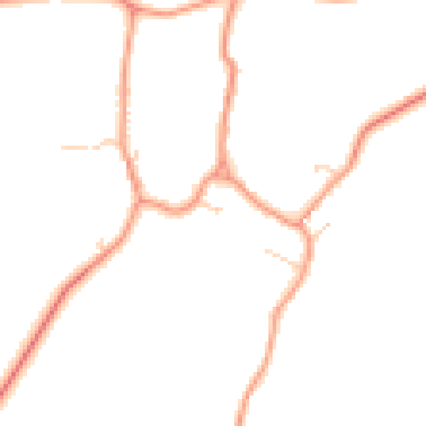 Daytime road noise heatmap for LE16 9RH