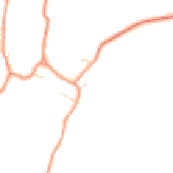 Daytime road noise heatmap for LE16 9RJ