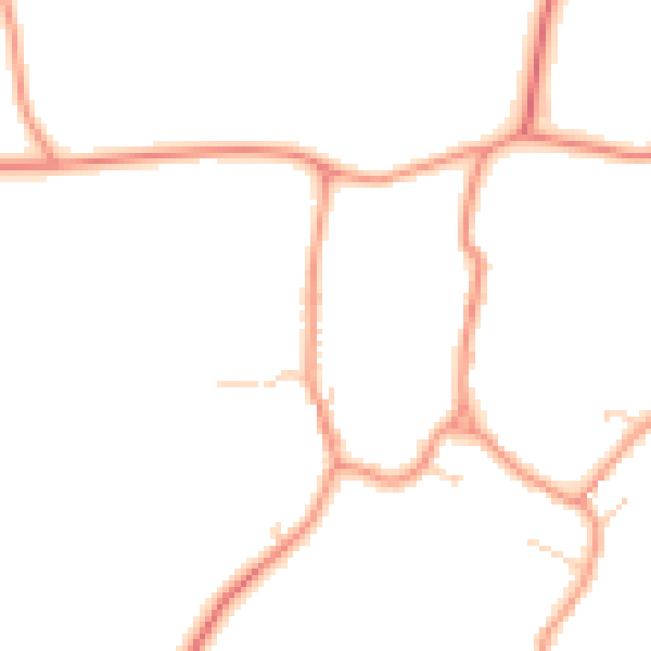 Daytime road noise heatmap for LE16 9RL