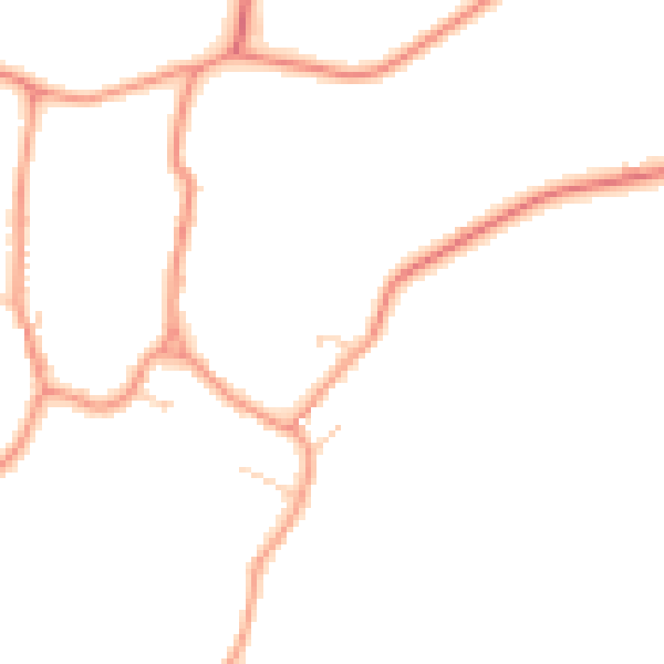 Daytime road noise heatmap for LE16 9RN
