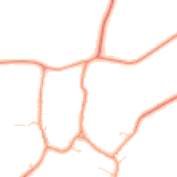 Daytime road noise heatmap for LE16 9RT