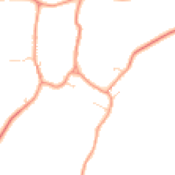 Daytime road noise heatmap for LE16 9RU