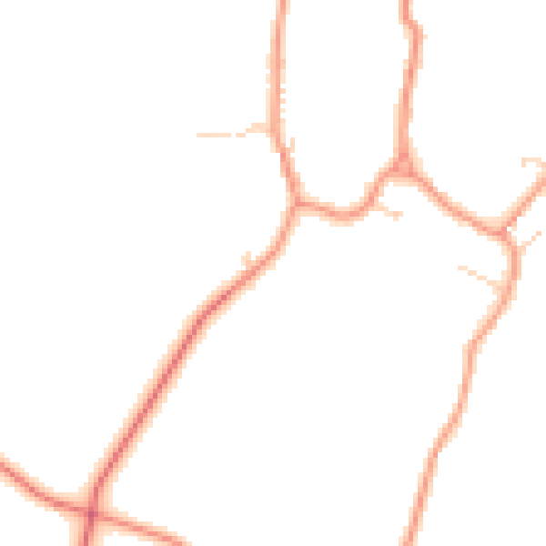Daytime road noise heatmap for LE16 9RZ