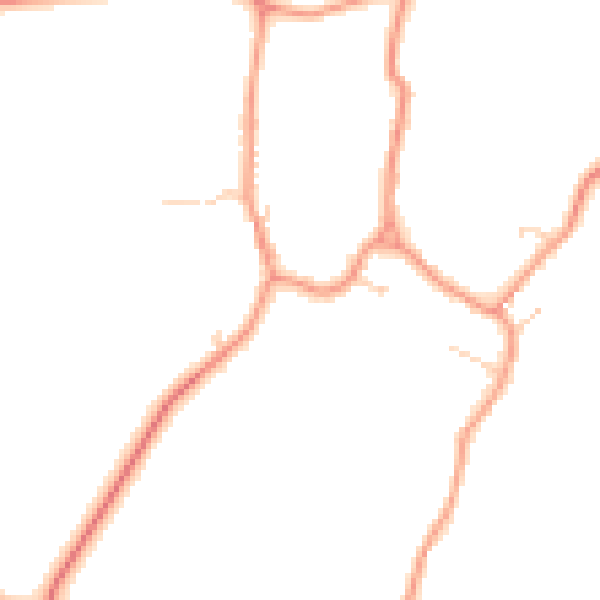 Daytime road noise heatmap for LE16 9US