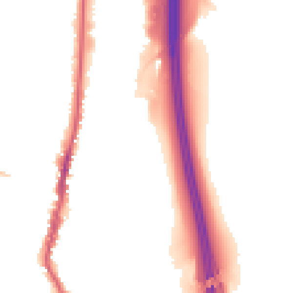 Night-time road noise heatmap for LE17 4DJ