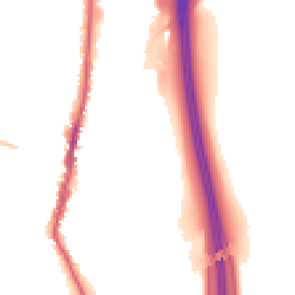 Night-time road noise heatmap for LE17 4DL