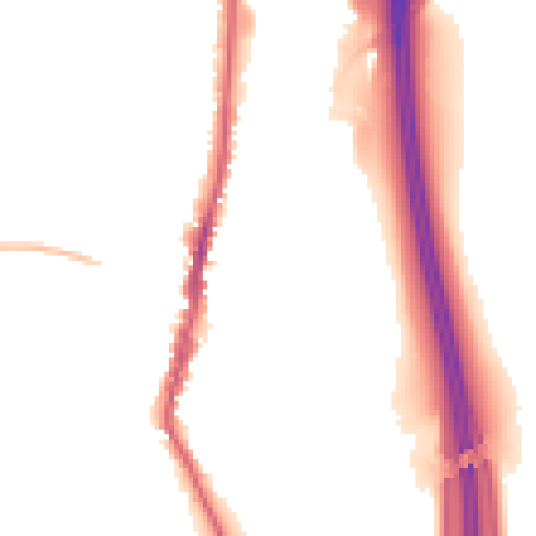 Night-time road noise heatmap for LE17 4DP