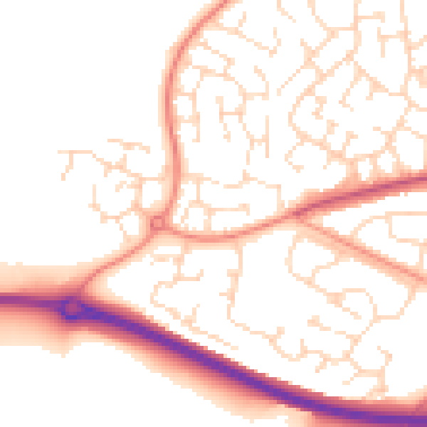 Daytime road noise heatmap for LE17 4FR