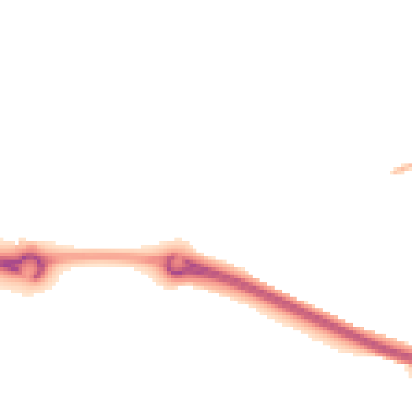 Night-time road noise heatmap for LE17 4GZ