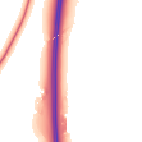 Night-time road noise heatmap for LE17 4HP
