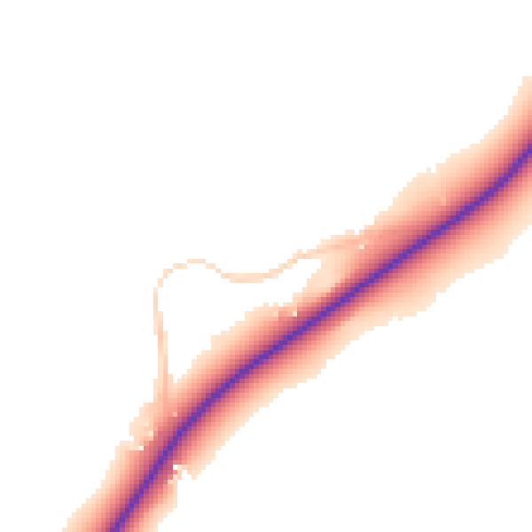 Daytime road noise heatmap for LE17 4HX