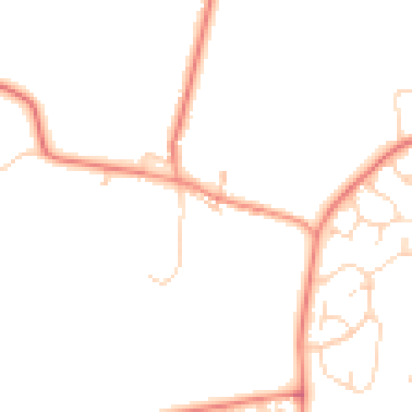 Daytime road noise heatmap for LE17 4RZ