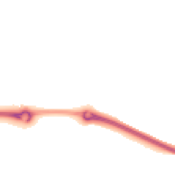 Night-time road noise heatmap for LE17 4UU