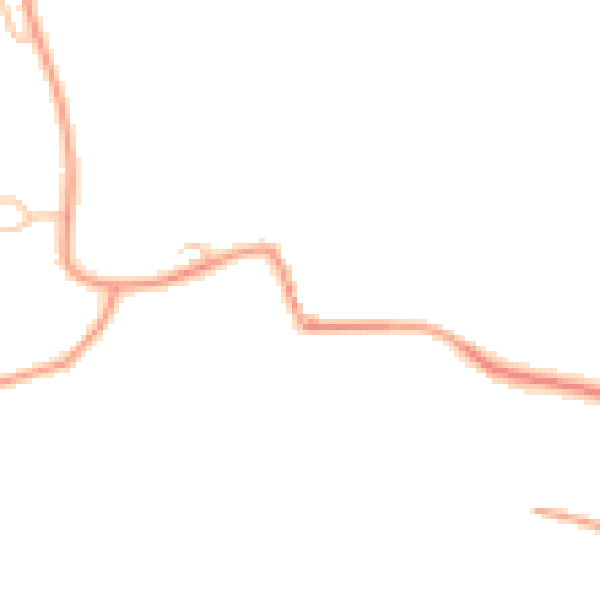 Daytime road noise heatmap for LE17 5AE