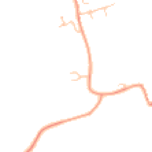 Daytime road noise heatmap for LE17 5AG