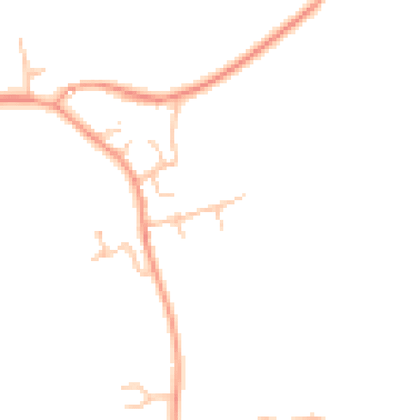 Daytime road noise heatmap for LE17 5AL