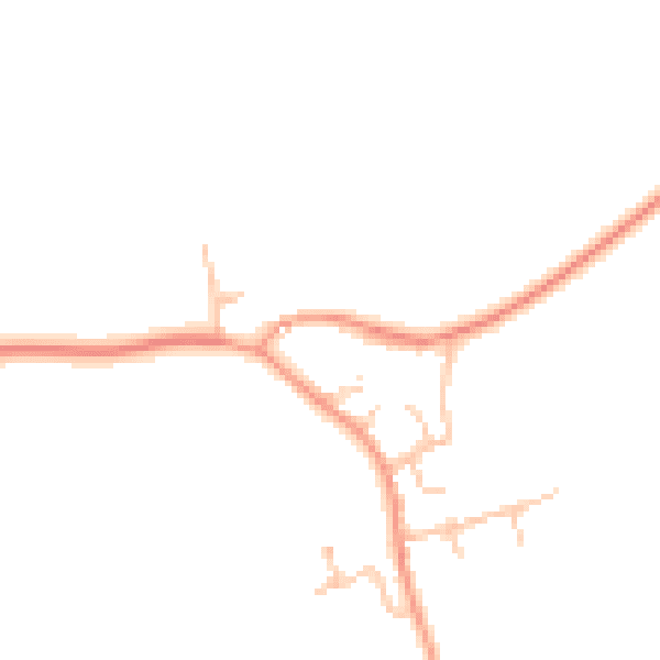 Daytime road noise heatmap for LE17 5AS