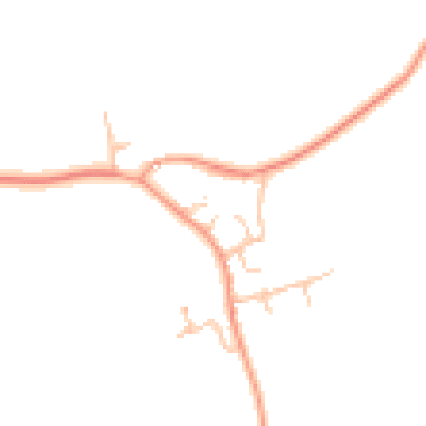 Daytime road noise heatmap for LE17 5DT
