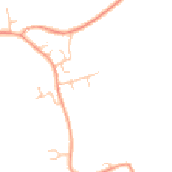 Daytime road noise heatmap for LE17 5DZ