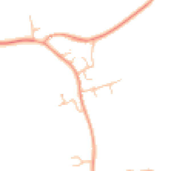 Daytime road noise heatmap for LE17 5FE