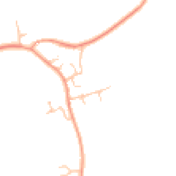 Daytime road noise heatmap for LE17 5FF