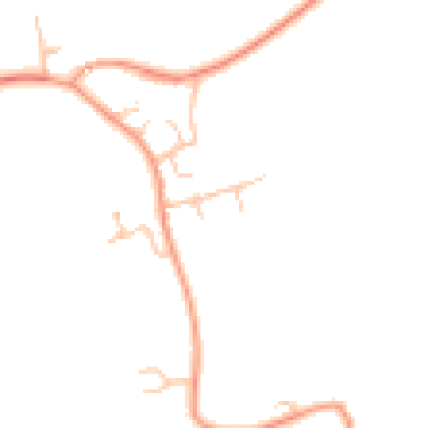 Daytime road noise heatmap for LE17 5FH