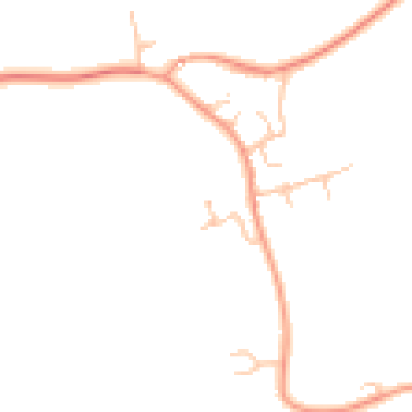 Daytime road noise heatmap for LE17 5FQ