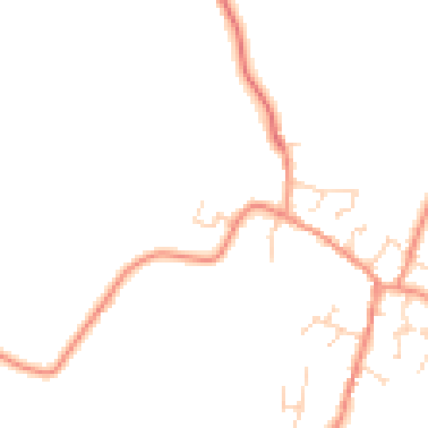 Daytime road noise heatmap for LE17 5FS