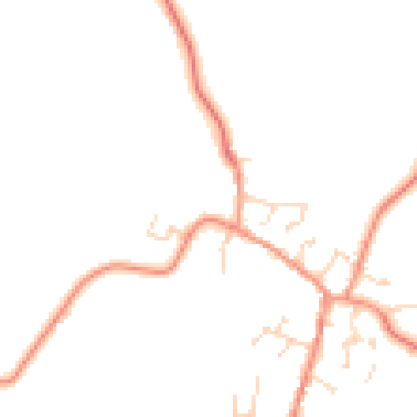 Daytime road noise heatmap for LE17 5FX