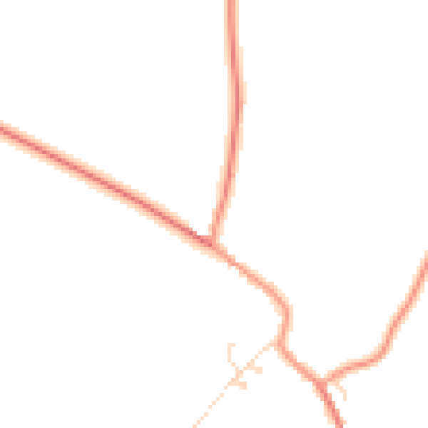 Daytime road noise heatmap for LE17 5HR