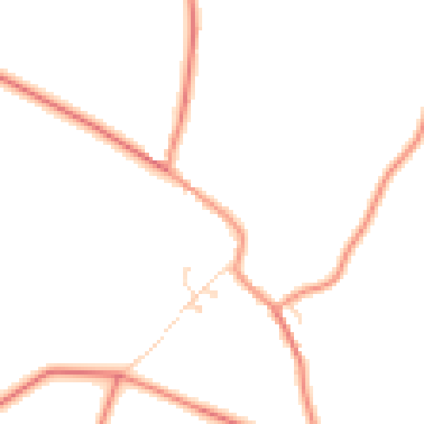 Daytime road noise heatmap for LE17 5HS