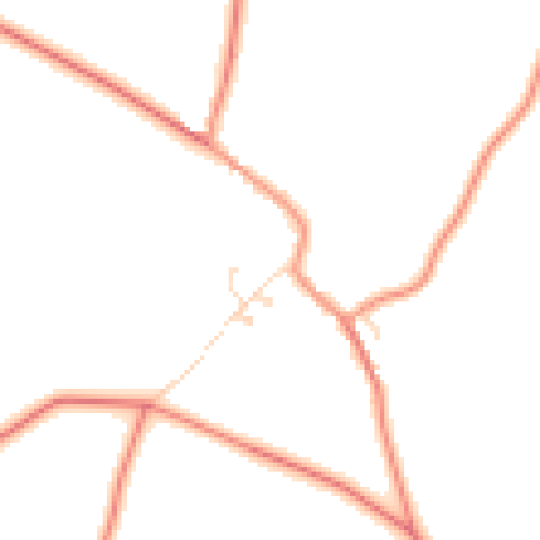 Daytime road noise heatmap for LE17 5HT