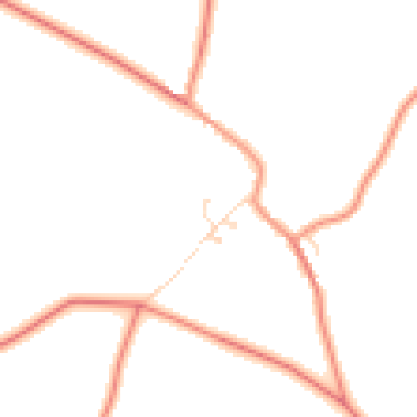Daytime road noise heatmap for LE17 5JF