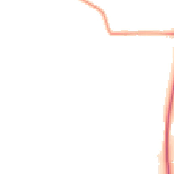Night-time road noise heatmap for LE17 5JL
