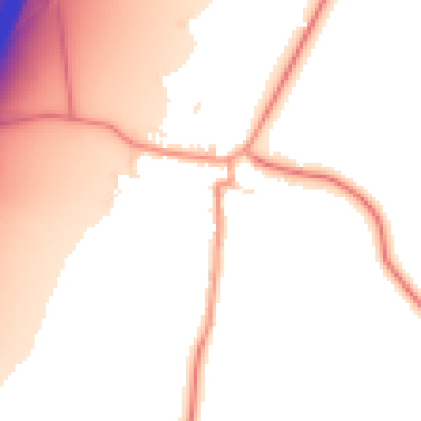 Daytime road noise heatmap for LE17 5NF