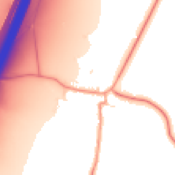 Daytime road noise heatmap for LE17 5NL