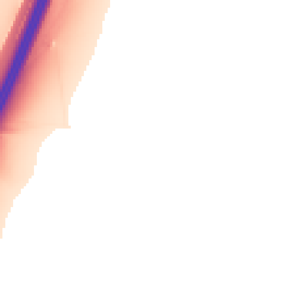Night-time road noise heatmap for LE17 5NL