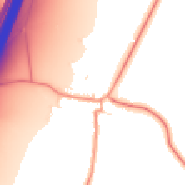 Daytime road noise heatmap for LE17 5NT