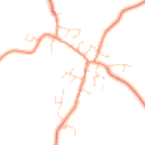 Daytime road noise heatmap for LE17 5PG