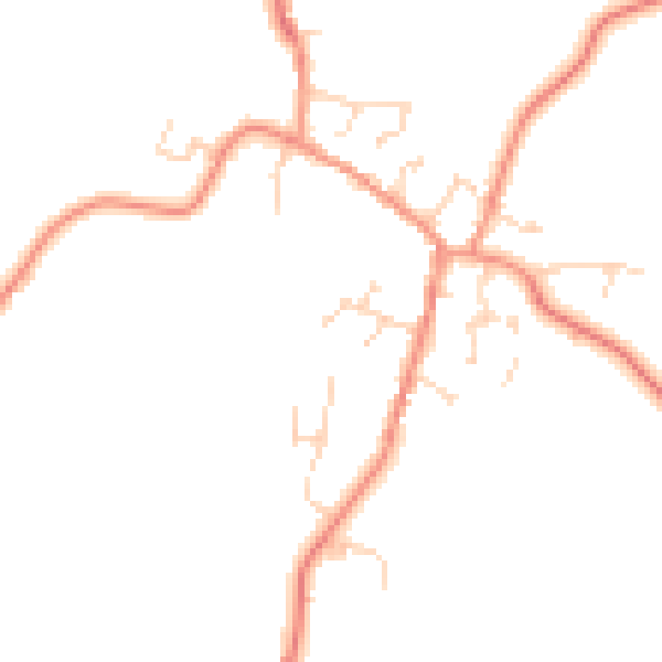 Daytime road noise heatmap for LE17 5PR