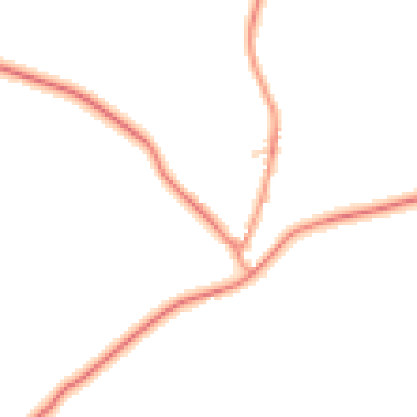 Daytime road noise heatmap for LE17 5PY