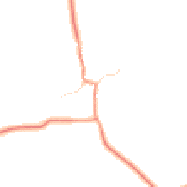 Daytime road noise heatmap for LE17 5QE