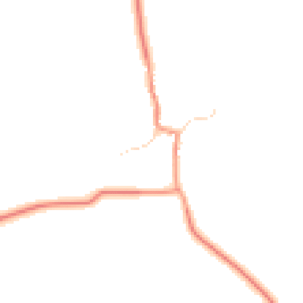 Daytime road noise heatmap for LE17 5QH
