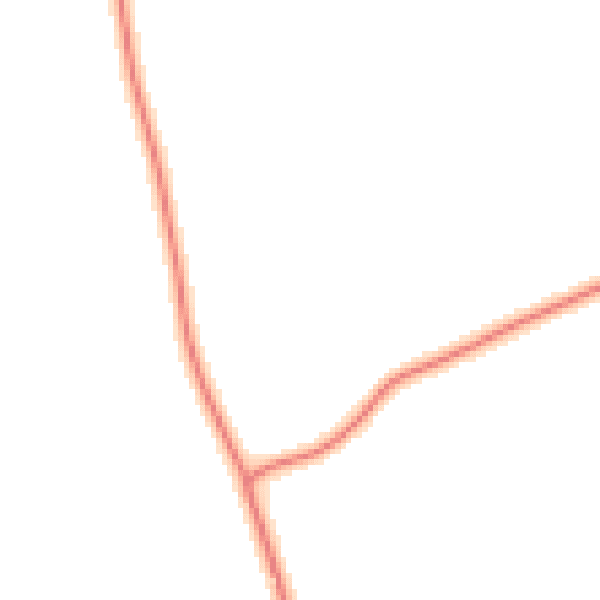 Daytime road noise heatmap for LE17 5QQ