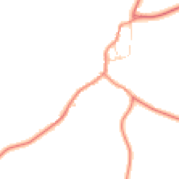 Daytime road noise heatmap for LE17 5RP