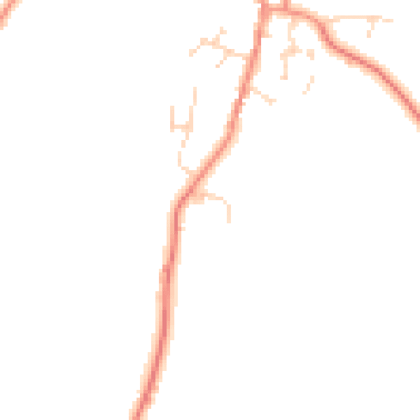 Daytime road noise heatmap for LE17 5SH
