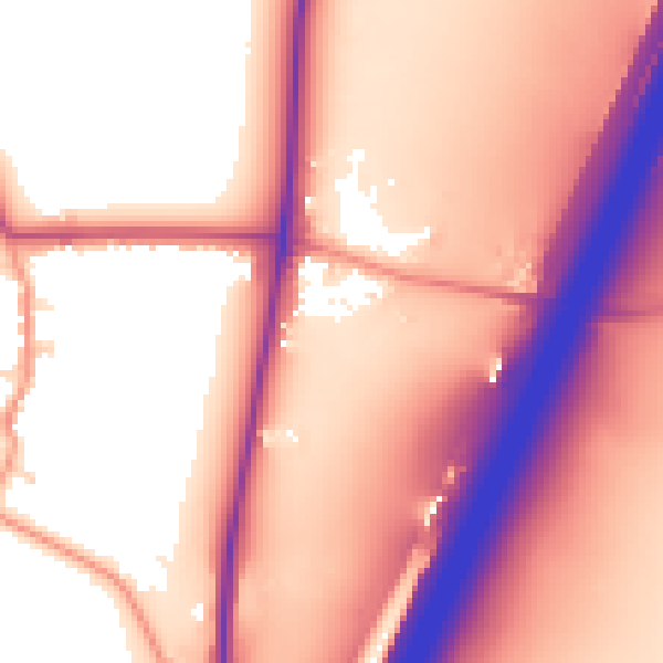 Daytime road noise heatmap for LE17 5SQ