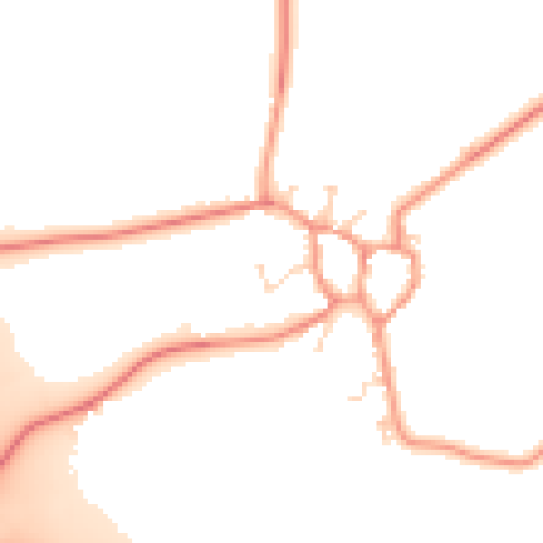 Daytime road noise heatmap for LE17 6BS