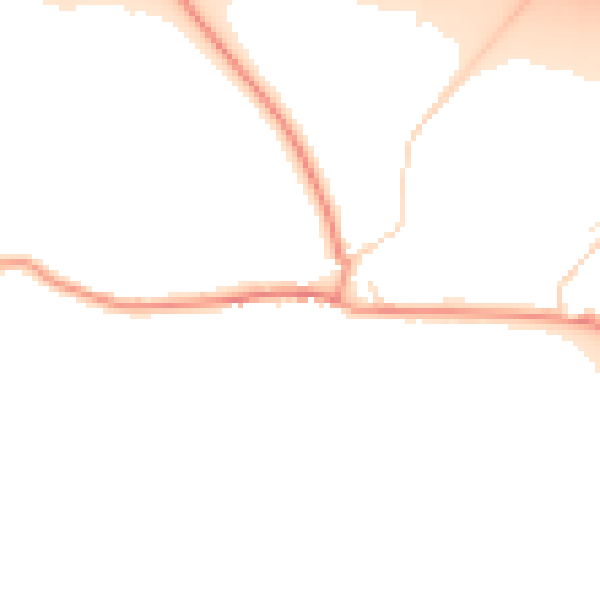 Daytime road noise heatmap for LE17 6DB