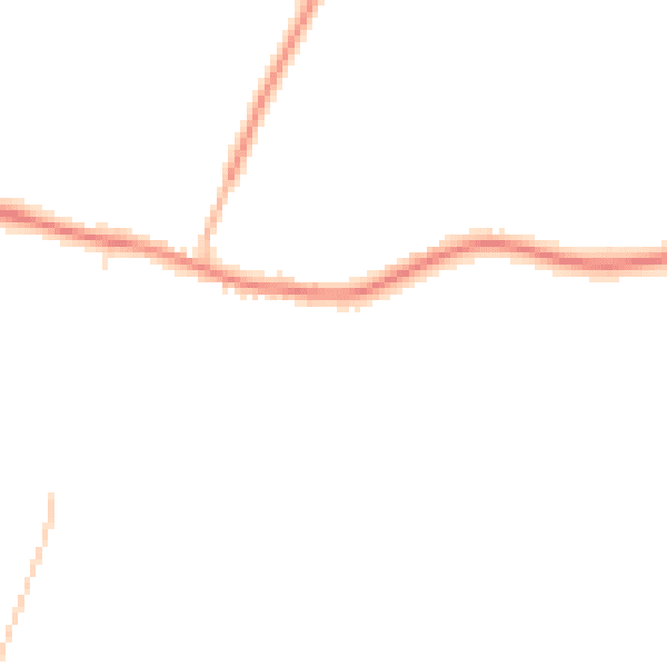Night-time road noise heatmap for LE17 6HX